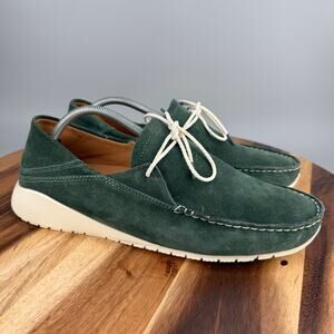 Olukai KA'A Driver Men's 15 Loafer Slip-on Boat Green Shoes Suede Leather